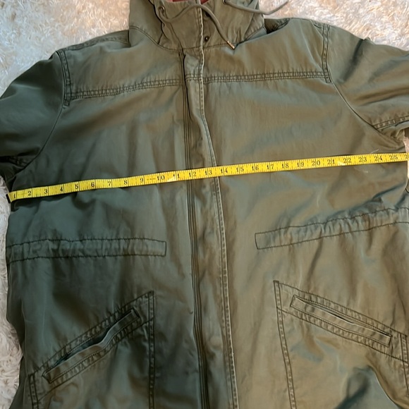 Old Navy Women's Green Utility Jacket with Hood - Picture 6 of 7